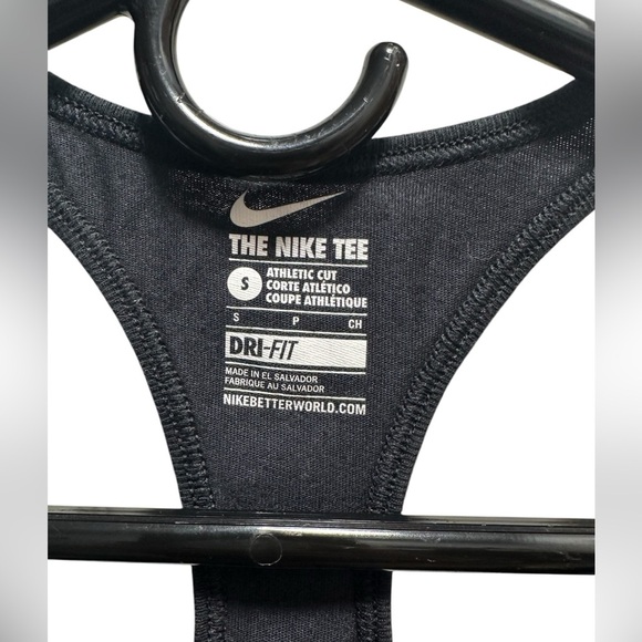 Nike Black Tank Top with white and gray Logo - Picture 3 of 3